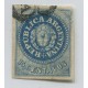 ARGENTINA 1862 GJ 09 ESCUDITO de 15 Cts. ESTAMPILLA CON MATASELLO SALTA, BONITO EJEMPLAR U$ 245